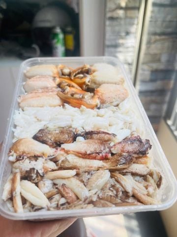  Combo Thịt càng - thân - vế - que Cua (500gram) 