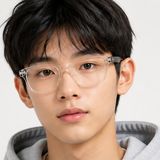Gọng kính trẻ em Rayban Junior RY1555F 3541 - Trong suốt – người mẫu đeo kính