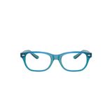 Gọng kính trẻ em Rayban Junior RY1555F 3996 - Xanh dương và xanh lá trong suốt – ảnh chính diện trên nền trắng