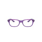 Gọng kính trẻ em Rayban Junior RY1555F 3997 - Tím và xanh dương nhạt trong suốt – ảnh chính diện trên nền trắng