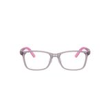 Gọng kính trẻ em Rayban Junior RY1626D 3912 - Hồng trong suốt – ảnh chính diện trên nền trắng
