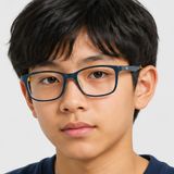 Gọng kính trẻ em Rayban Junior RY1626D 3937 - Xanh dương – người mẫu đeo kính
