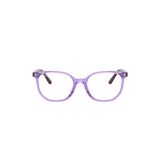 Gọng kính trẻ em Rayban Junior RY9097V 7515 - Tím trong suốt – ảnh chính diện trên nền trắng