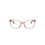 Gọng kính trẻ em Rayban Junior RY9097V 7516 - Hồng trong suốt – ảnh chính diện trên nền trắng