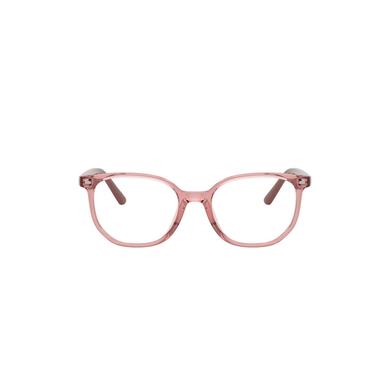 Gọng kính trẻ em Rayban Junior RY9097V 7516 - Hồng trong suốt – ảnh chính diện trên nền trắng