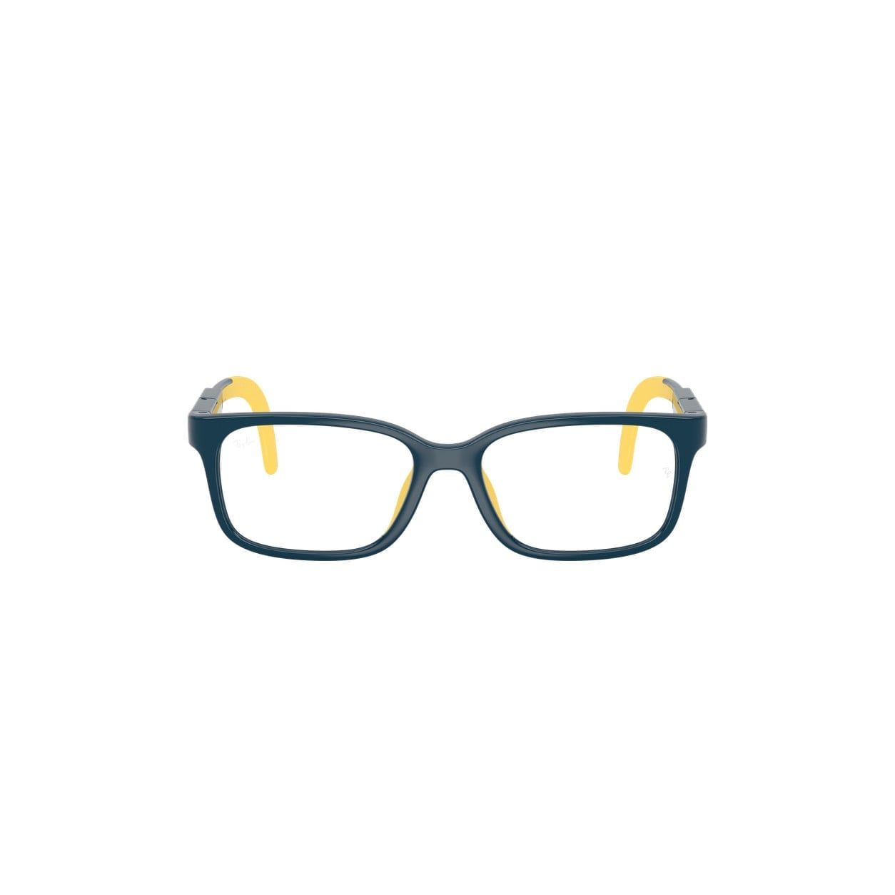 Gọng kính trẻ em Rayban Junior RYA1980 7530 - Xanh dương và vàng – ảnh chính diện trên nền trắng