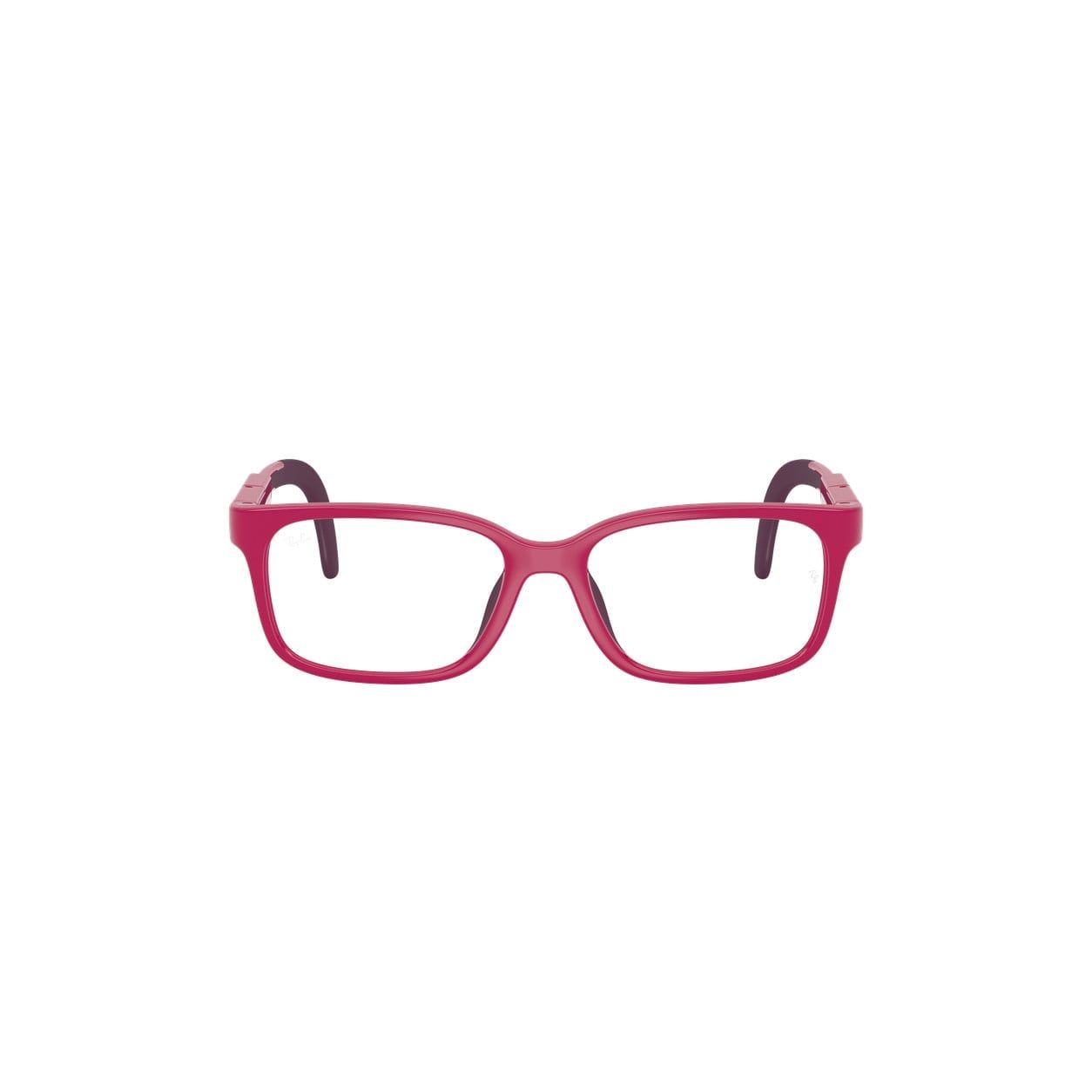 Gọng kính trẻ em Rayban Junior RYA1980 7531 - Tím đậm và tím – ảnh chính diện trên nền trắng