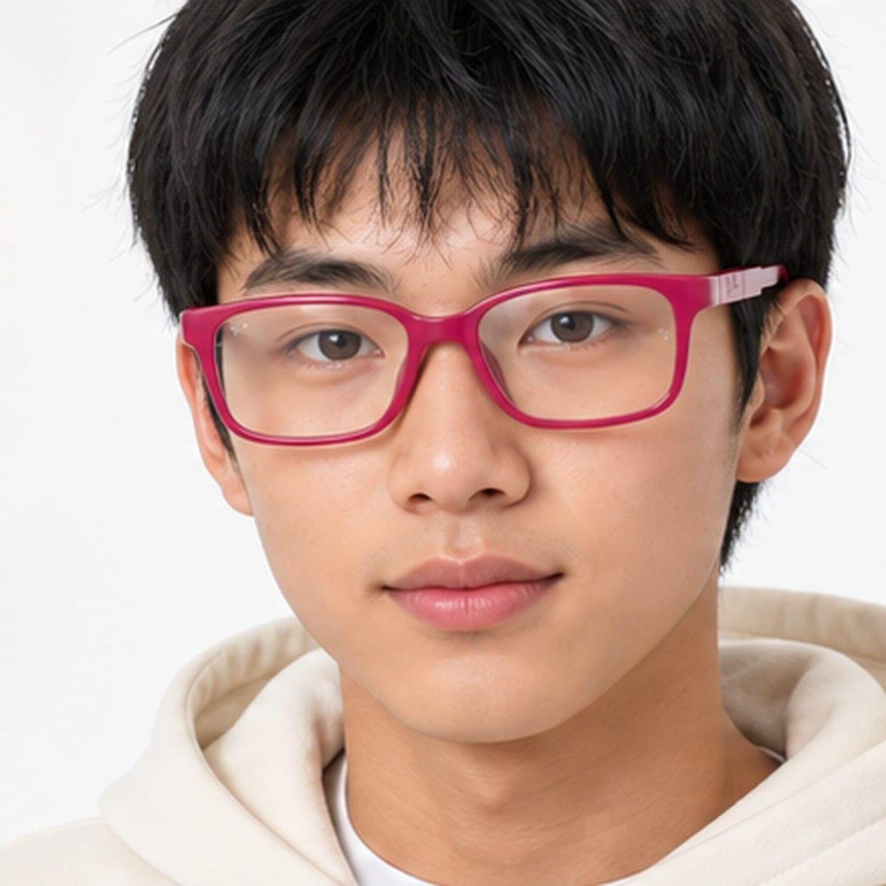 Gọng kính trẻ em Rayban Junior RYA1980 7531 - Tím đậm và tím – người mẫu đeo kính