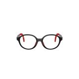 Gọng kính trẻ em Rayban Junior RYA1981 7529 - Đen và đỏ – ảnh chính diện trên nền trắng
