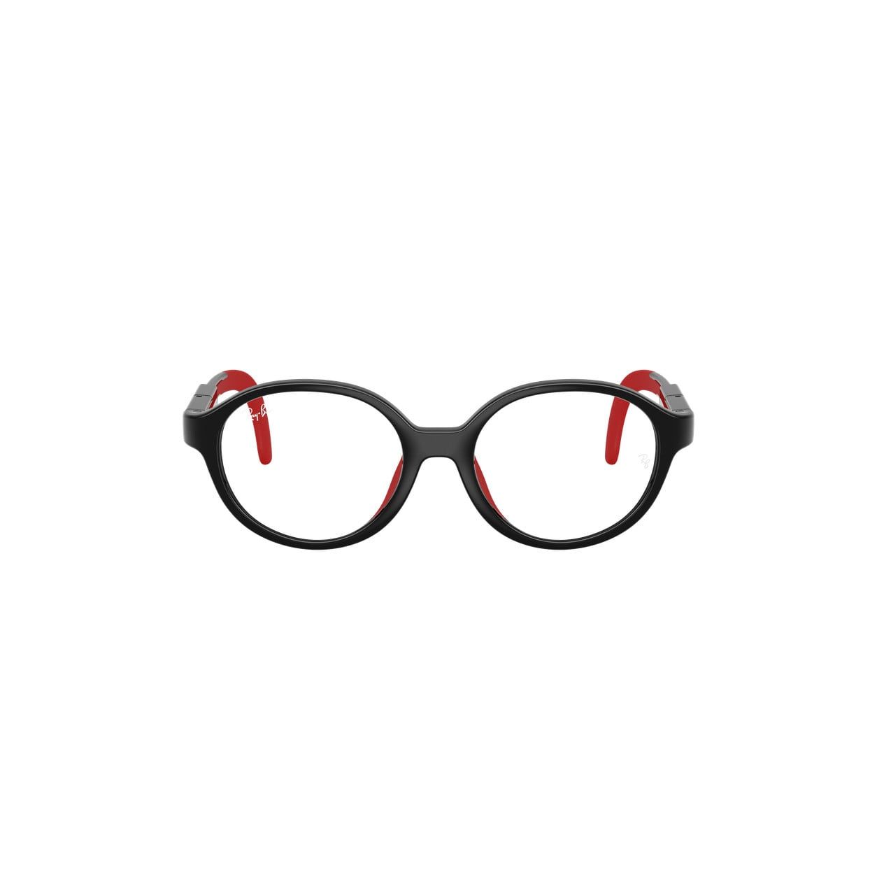 Gọng kính trẻ em Rayban Junior RYA1981 7529 - Đen và đỏ – ảnh chính diện trên nền trắng