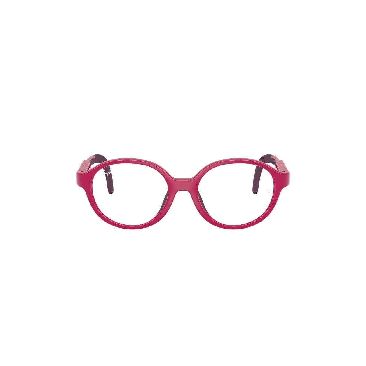 Gọng kính trẻ em Rayban Junior RYA1981 7531 - Tím đậm và tím – ảnh chính diện trên nền trắng
