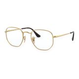 Gọng kính Rayban Hexagonal RX6448F 2500 - Vàng Arista bóng