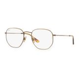 Gọng kính Rayban Hexagonal RX8148V 1222 - Vàng cổ bán bóng