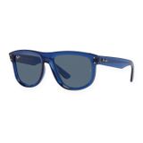 Kính mát Rayban Boyfriend Reverse RBR0501S 67083A - Xanh navy trong suốt, tròng xanh dương đậm