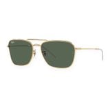 Kính mát Rayban Caravan Reverse RBR0102S 001/VR - Vàng Arista bóng, tròng xanh lá đậm G-15