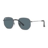 Kính mát Rayban Hexagonal RB3548N 004/R5 - Xám gunmetal bóng, tròng xanh dương