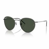 Kính mát Rayban Round Reverse RBR0103S 004/9A - Xám gunmetal bóng, tròng xanh lá đậm phân cực