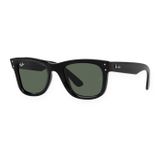 Kính mát Rayban Wayfarer Reverse RBR0502S 6677VR - Đen bóng, tròng xanh lá đậm G-15