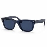 Kính mát Rayban Wayfarer Reverse RBR0502SF 67083A - Xanh navy trong suốt, tròng xanh dương đậm