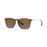 Kính mát Rayban Chris RB4187F 6593T5 trên nền trắng