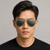 Kính mát Rayban Aviator Reverse RBR0101S 001/GA - Vàng Arista bóng, tròng xám đậm tráng gương xanh ngọc
