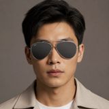 Kính mát Rayban Aviator Reverse RBR0101S 003/GR - Bạc bóng, tròng xám đậm