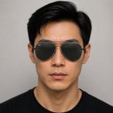 Kính mát Rayban Aviator Reverse RBR0101S 004/81 - Xám gunmetal bóng, tròng xám đậm phân cực