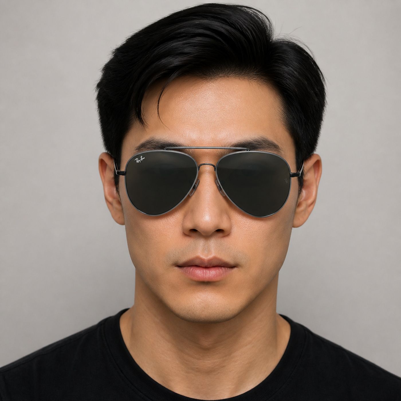 Kính mát Rayban Aviator Reverse RBR0101S 004/81 - Xám gunmetal bóng, tròng xám đậm phân cực