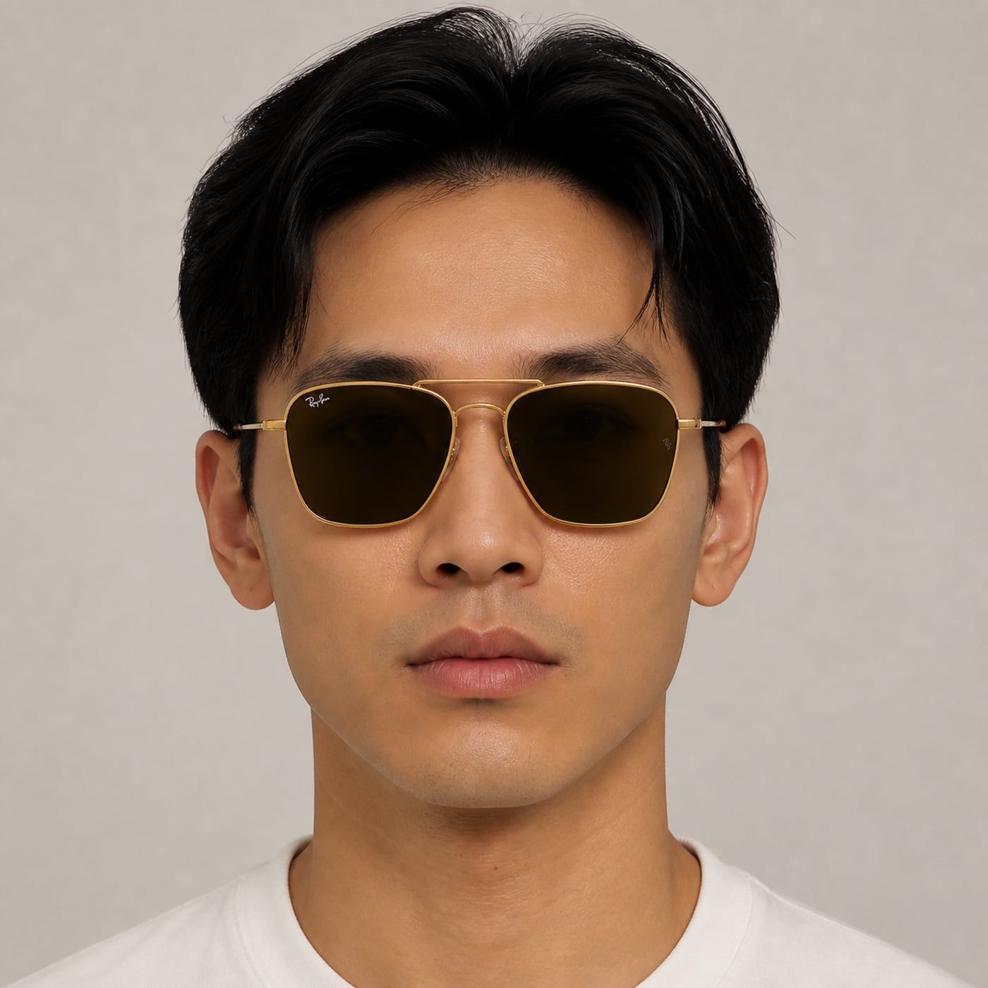 Kính mát Rayban Caravan Reverse RBR0102S 001/83 - Vàng Arista bóng, tròng nâu đậm phân cực