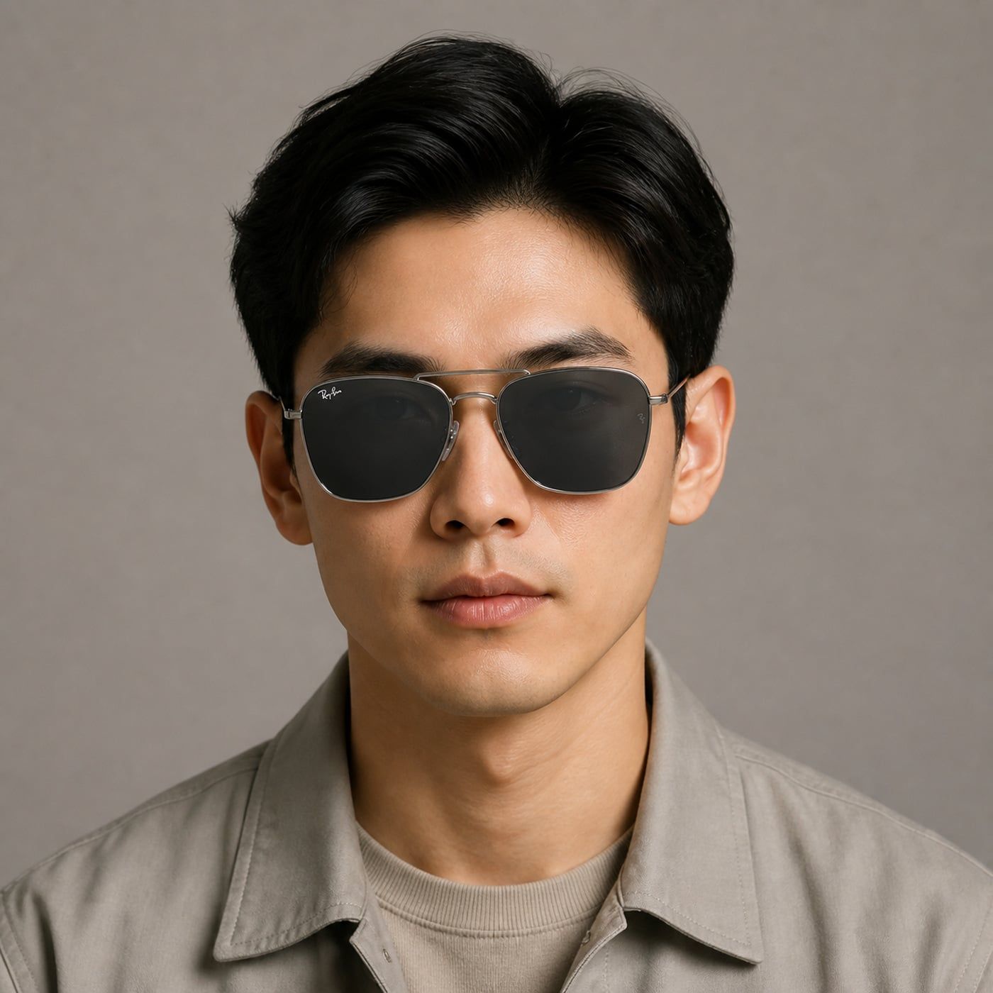 Kính mát Rayban Caravan Reverse RBR0102S 004/GR - Xám gunmetal bóng, tròng xám đậm