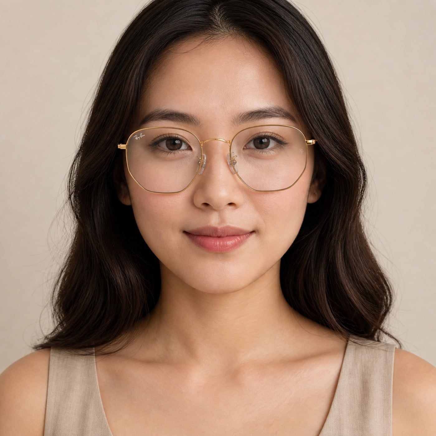 Kính mát Rayban Hexagonal RB3548 9196BF - Vàng Legend, tròng mẫu lọc ánh sáng xanh