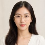Gọng kính Rayban Hexagonal RX6448F 2500 - Vàng Arista bóng