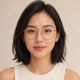 Gọng kính Rayban Hexagonal RX8148V 1222 - Vàng cổ bán bóng