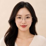 Gọng kính Rayban Hexagonal RX8148V 1224 - Bạc bóng
