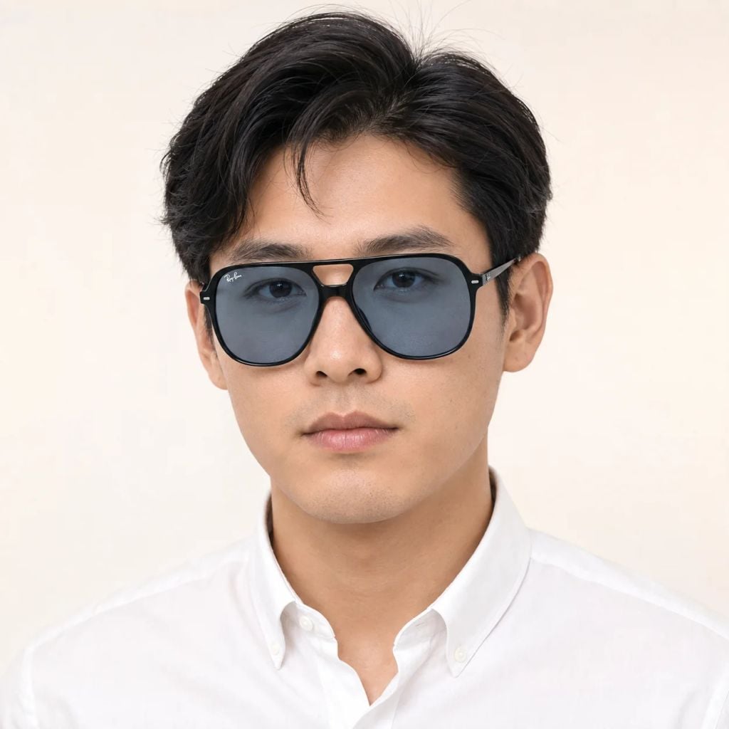 Kính mát Rayban Bill RB2198 901/56 - Đen bóng, tròng xanh dương