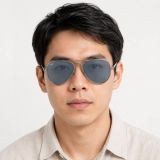 Kính mát Rayban Aviator Max RB3925 004/56 - Xám súng bóng, tròng xanh dương