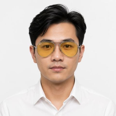 Kính mát Rayban Aviator Max RB3925 004/R6 - Xám súng bóng, tròng vàng
