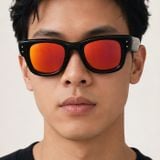 Kính mát Rayban A$AP Rocky Wayfarer Puffer RB4940 601/6Q trên nền trắng