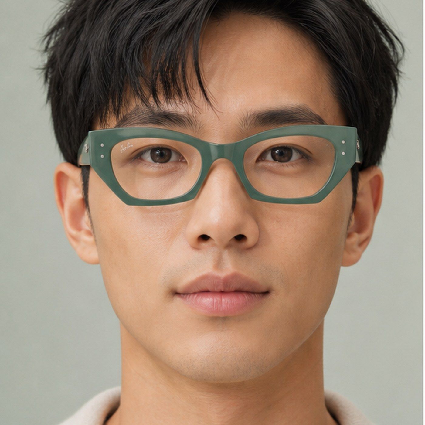 Gọng kính Rayban Zena RX7330F 8345 trên nền trắng