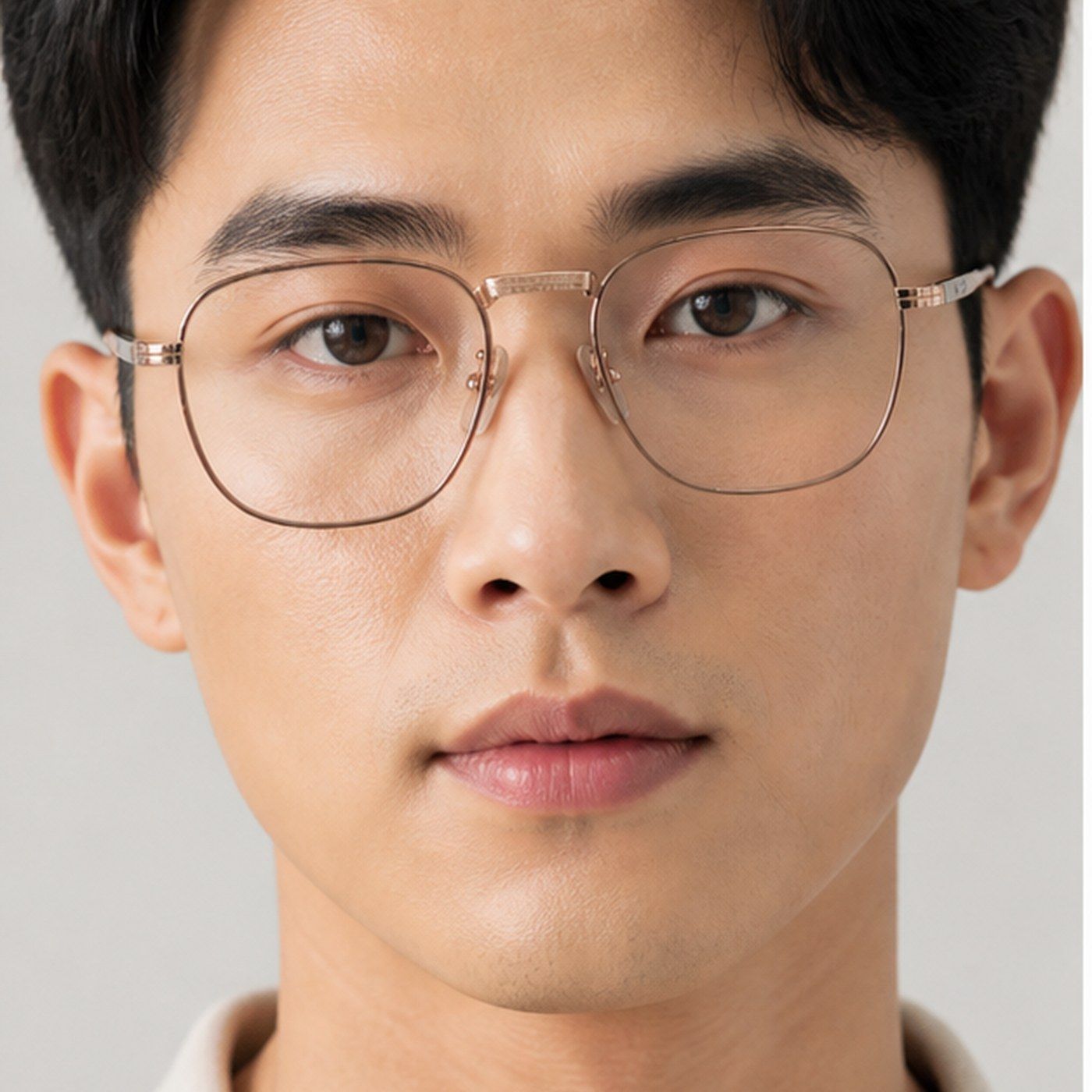 Gọng kính Rayban Frank Titanium RX8258V 1236 trên nền trắng