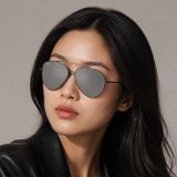 Kính mát Rayban Aviator Reverse RBR0101S 002/GS - Đen bóng, tròng xám tráng gương bạc