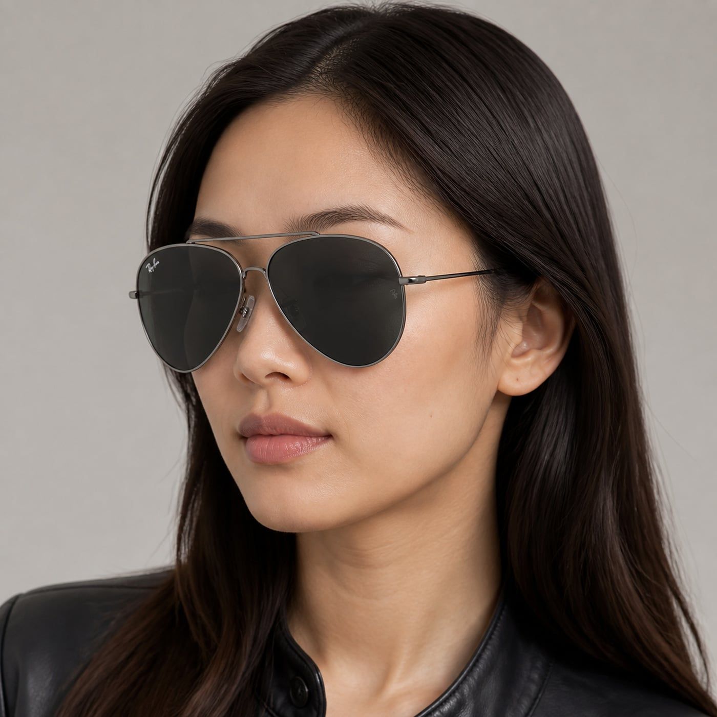 Kính mát Rayban Aviator Reverse RBR0101S 004/81 - Xám gunmetal bóng, tròng xám đậm phân cực