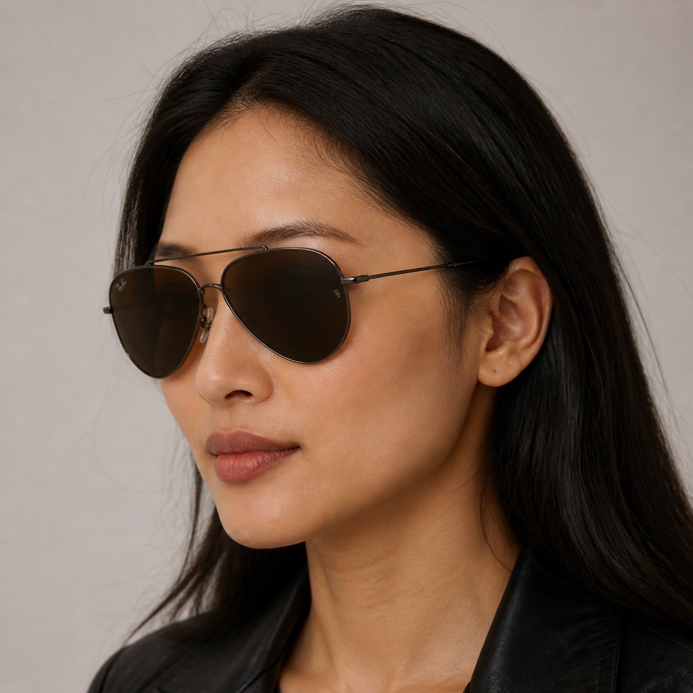 Kính mát Rayban Aviator Reverse RBR0101S 004/83 - Xám gunmetal bóng, tròng nâu đậm phân cực