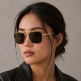 Kính mát Rayban Caravan Reverse RBR0102S 001/83 - Vàng Arista bóng, tròng nâu đậm phân cực