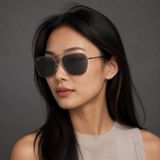 Kính mát Rayban Caravan Reverse RBR0102S 004/GR - Xám gunmetal bóng, tròng xám đậm
