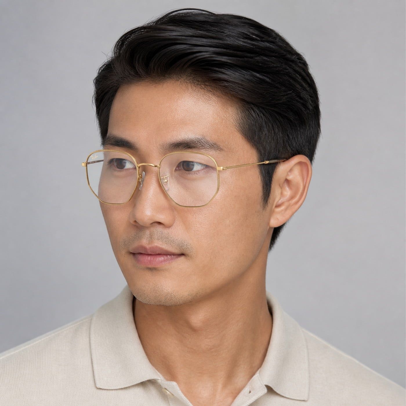 Kính mát Rayban Hexagonal RB3548 9196BF - Vàng Legend, tròng mẫu lọc ánh sáng xanh