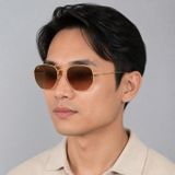 Kính mát Rayban Hexagonal RB3548N 912443 - Vàng Arista bóng, tròng nâu chuyển xám