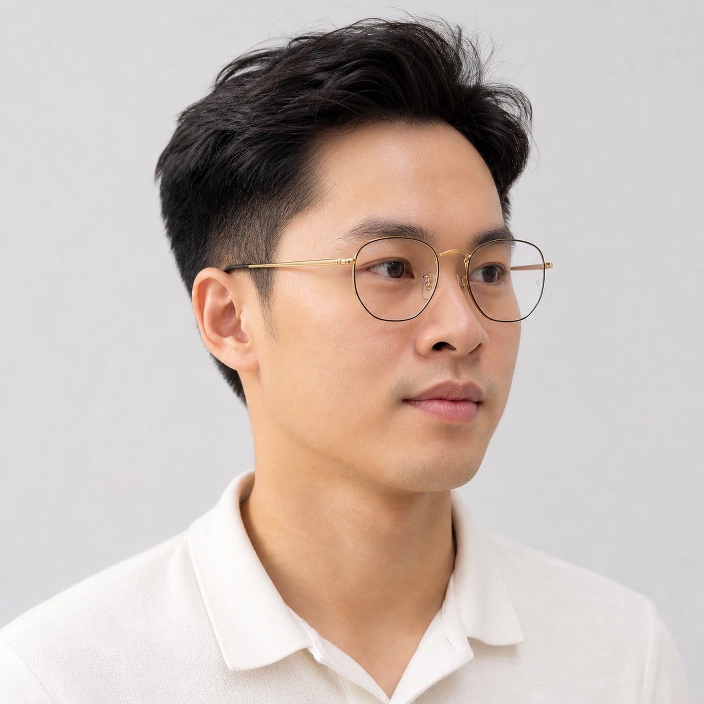 Gọng kính Rayban Hexagonal RX6448F 2991 - Vàng Arista bóng