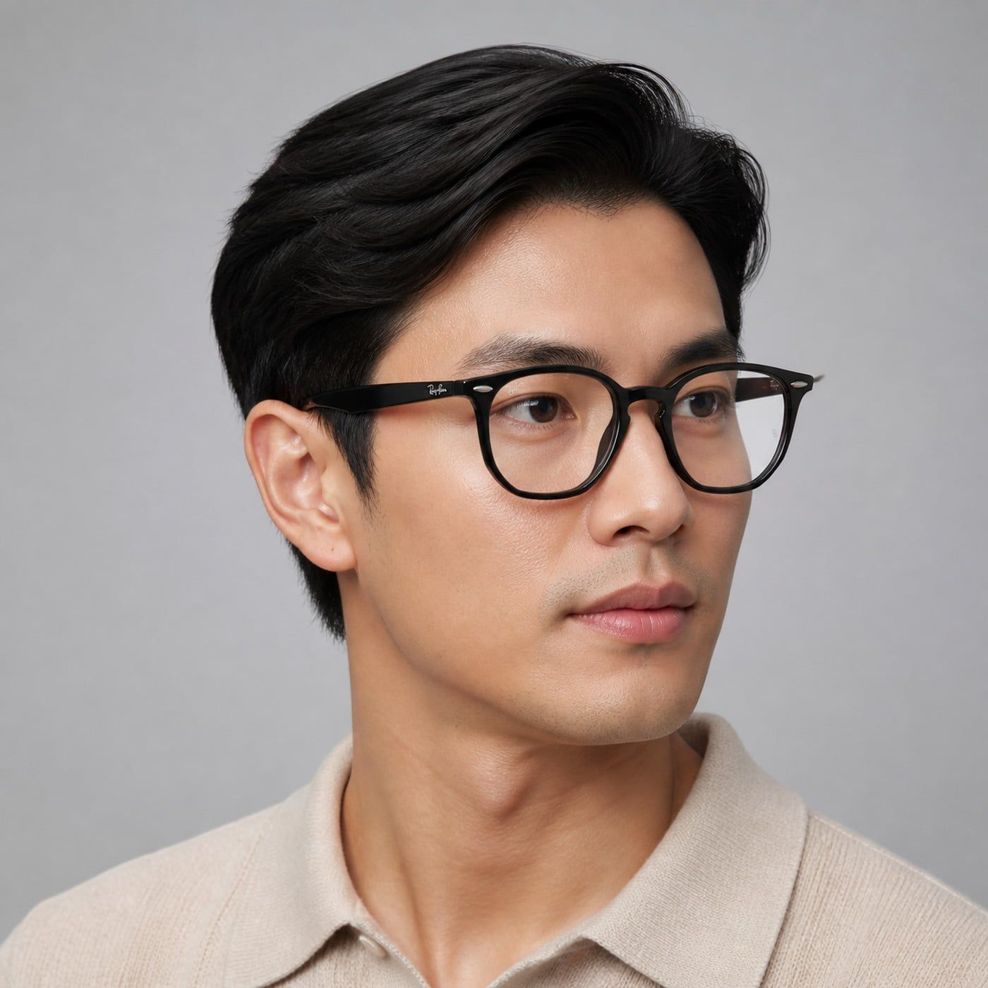 Gọng kính Rayban Hexagonal RX7151F 2000 - Đen bóng