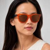 Kính mát Rayban Wayfarer Reverse RBR0502S 6712GM - Cam trong suốt, tròng xám đậm tráng gương đồng